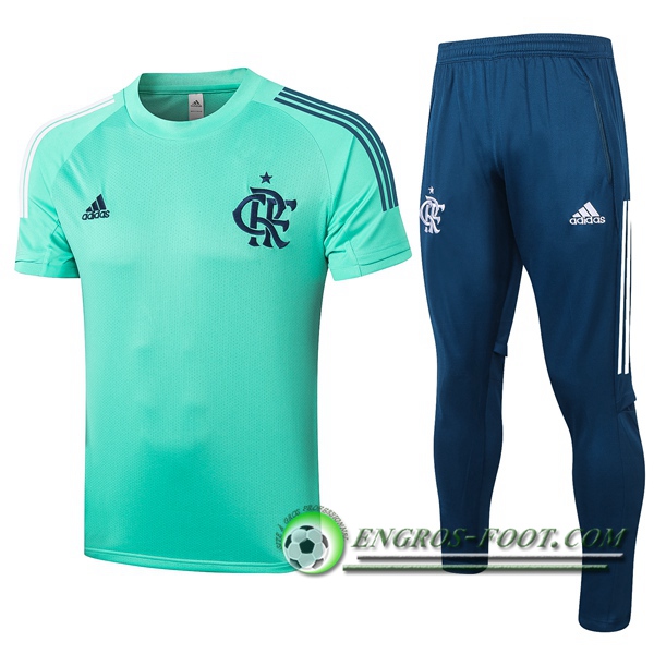 Ensemble Training T-Shirts Flamengo + Pantalon Vert 2020/2021