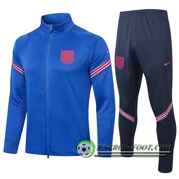 Ensemble Survetement de Foot - Veste Angleterre Bleu 2020/2021