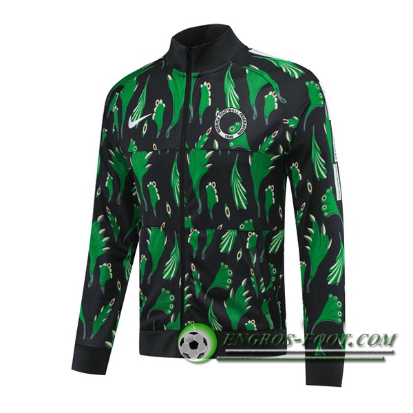 Nouveaux Veste Foot Nigeria Noir Vert 2020/2021