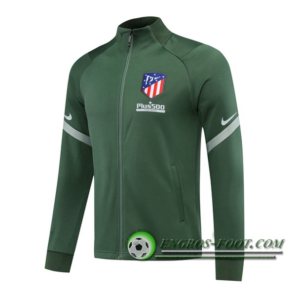 Nouveaux Veste Foot Atletico Madrid Vert 2020/2021