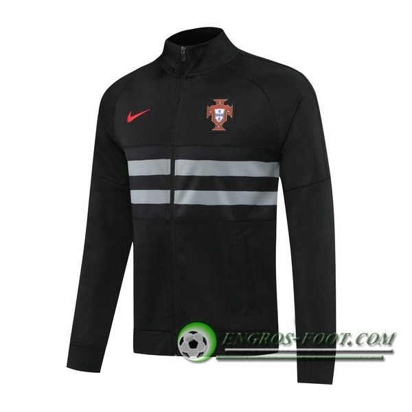 Nouveaux Veste Foot Portugal Noir 2020/2021