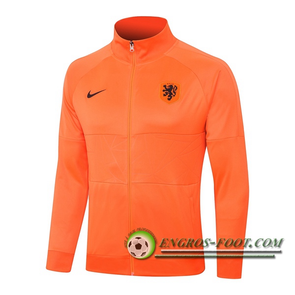 Nouveaux Veste Foot Pays-Bas Orange 2020/2021