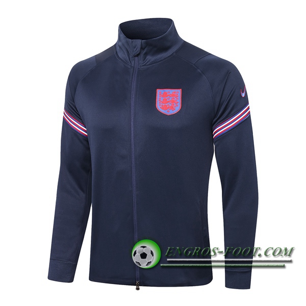 Nouveaux Veste Foot Angleterre Bleu Royal 2020/2021