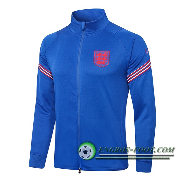 Nouveaux Veste Foot Angleterre Bleu 2020/2021