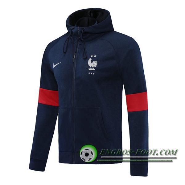 Veste A Capuche France Bleu Royal 2020/2021