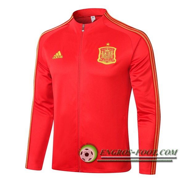 Nouveaux Veste Foot Espagne Rouge 2020/2021