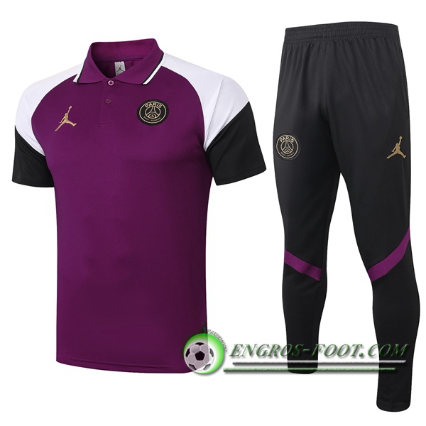 Ensemble Polo Paris PSG Jordan + Pantalon Pourpre 2020/2021