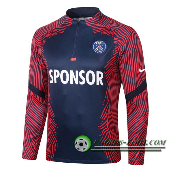 Engros-foot: Sweatshirt Training Pairis PSG Bleu Royal 2020/2021 Thailande