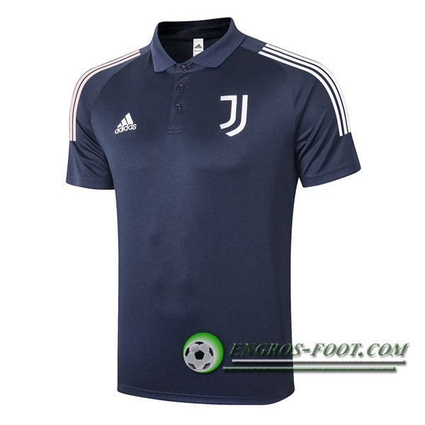 Polo Foot Juventus Bleu Royal 2020/2021