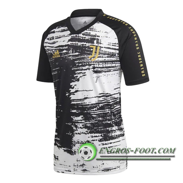 Training T-Shirts Juventus Noir/Blanc 2020/2021