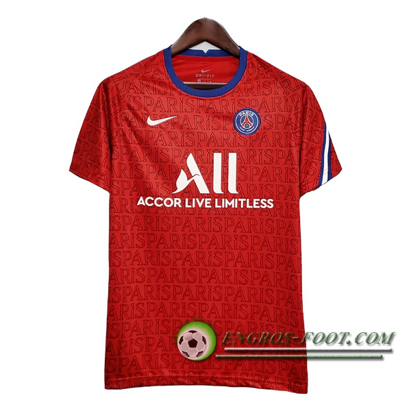 Training T-Shirts Paris PSG Rouge 2020/2021