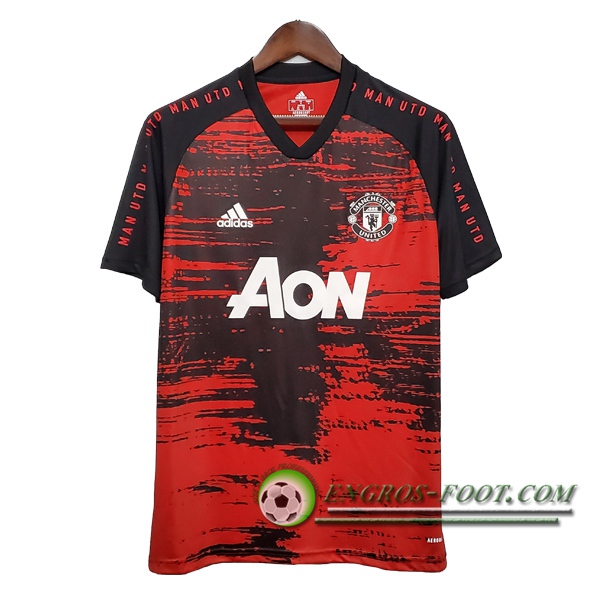 Training T-Shirts Manchester United Noir/Rouge 2020/2021