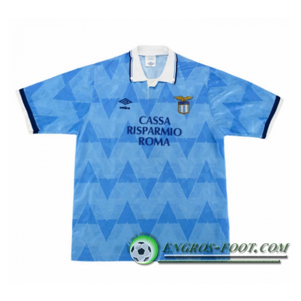 Engros-foot: Maillot de Foot SS Lazio Retro Domicile 1989/1991 Thailande