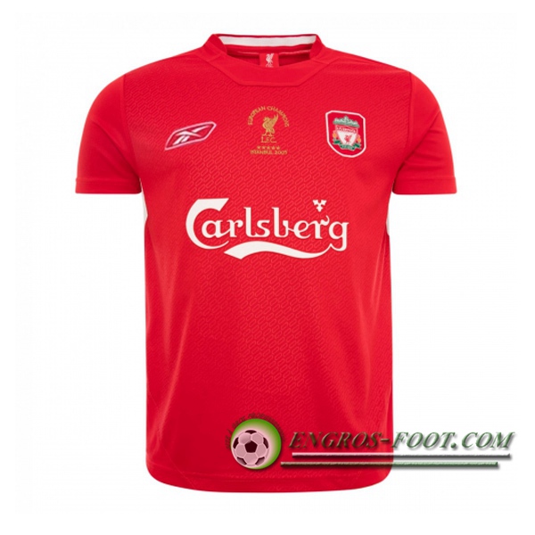 Engros-foot: Maillot de Foot FC Liverpool Retro Domicile Champions 2005 Thailande