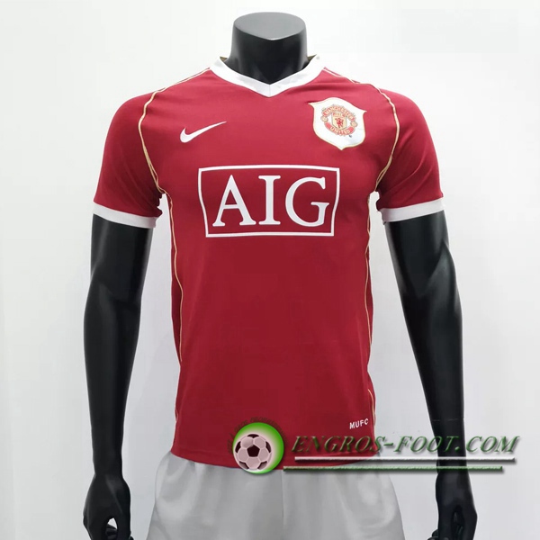 Engros-foot: Maillot de Foot Manchester United Retro Domicile 2006/2007 Thailande