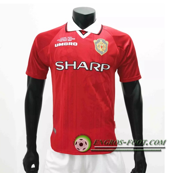 Engros-foot: Maillot de Foot Manchester United Retro Domicile 1999/2000 Thailande