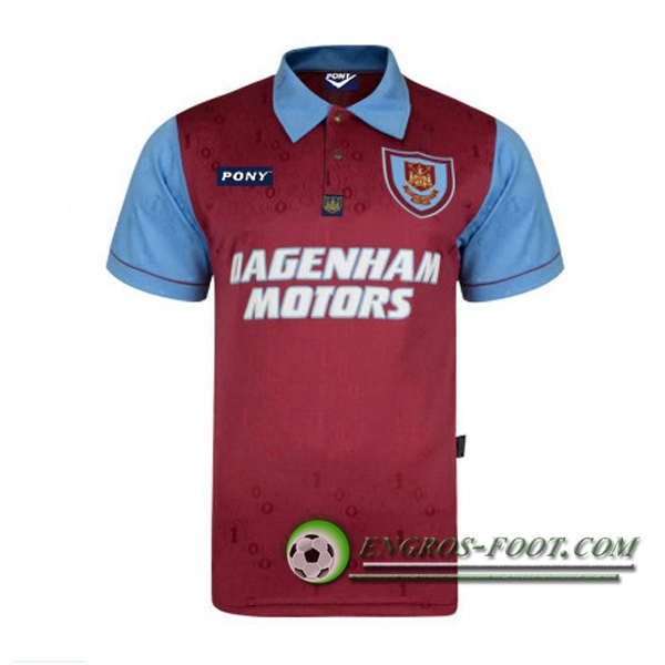 Engros-foot: Maillot de Foot West Ham Retro Domicile 1995/1997 Thailande