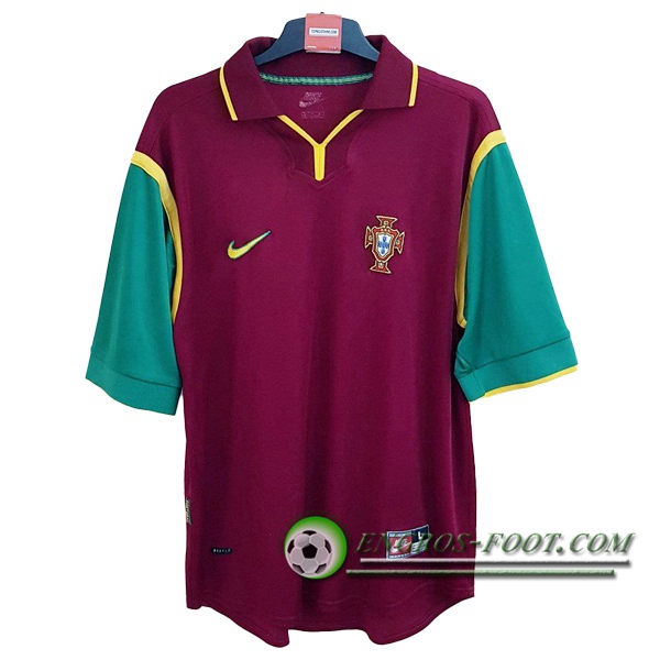 Engros-foot: Maillot de Foot Portugal Retro Domicile 1999/2000 Thailande