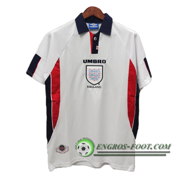 Engros-foot: Maillot de Foot Angleterre Retro Domicile 1998 Thailande