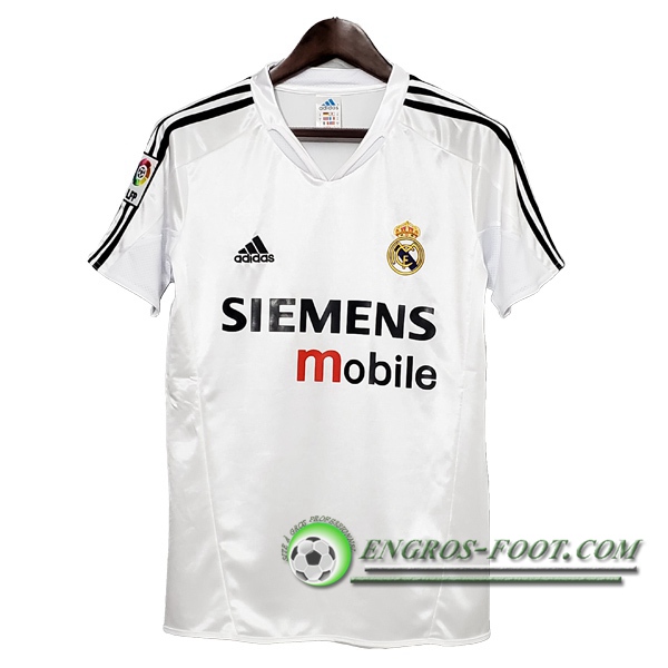 Engros-foot: Maillot de Foot Real Madrid Retro Domicile 2004/2005 Thailande