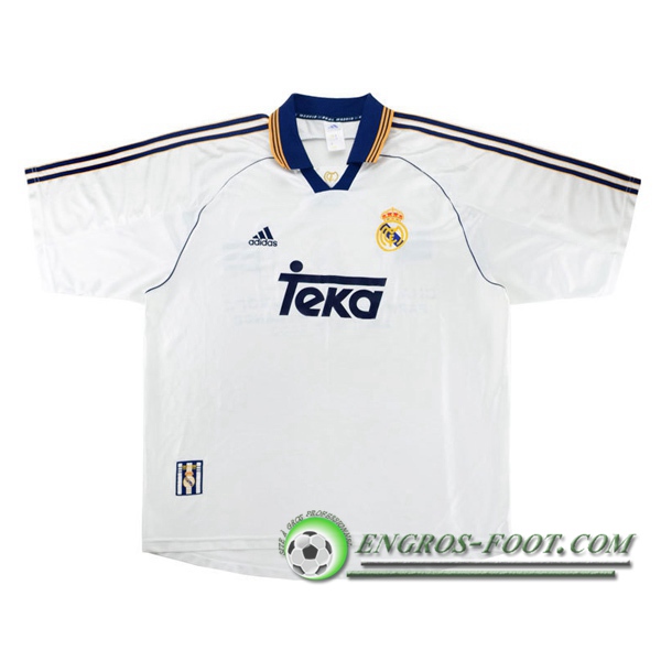 Engros-foot: Maillot de Foot Real Madrid Retro Domicile 1998/2000 Thailande