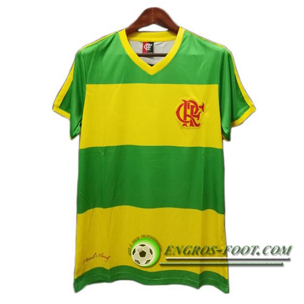 Engros-foot: Maillot de Foot Flamengo Retro Vert 2004 Thailande