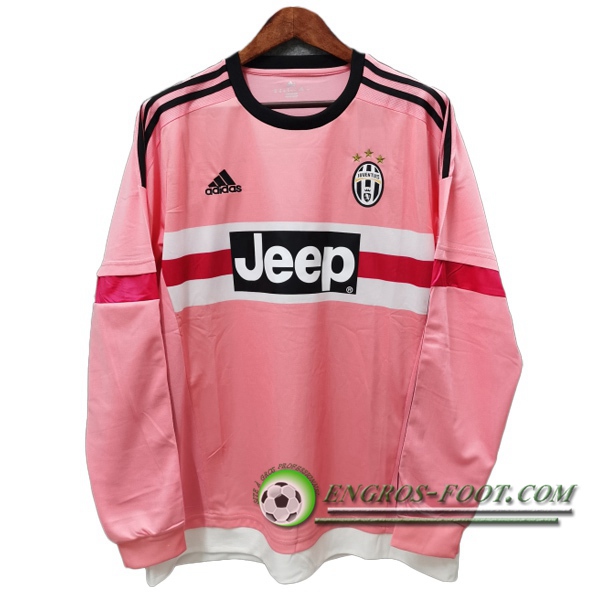 Engros-foot: Maillot de Foot Juventus Retro Exterieur Manche Longue 2015/2016 Thailande