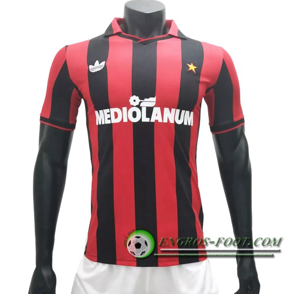 Engros-foot: Maillot de Foot Milan AC Retro Domicile 1990/1991 Thailande