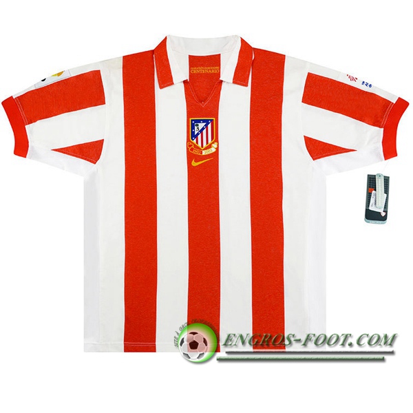 Engros-foot: Maillot de Foot Atletico Madrid Retro Domicile 2003/2004 Thailande