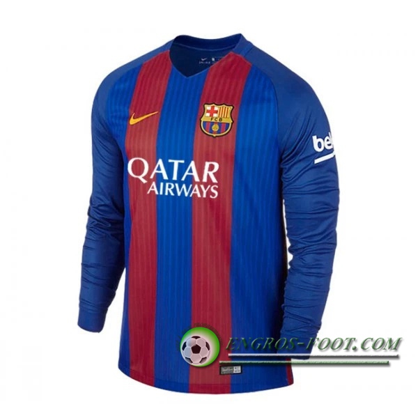 Engros-foot: Maillot de Foot FC Barcelone Retro Domicile Manche Longue 2016/2017 Thailande