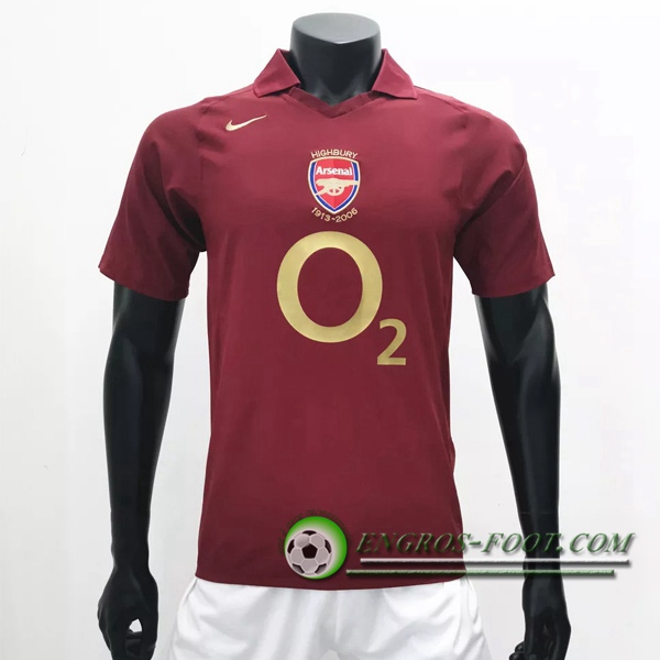 Engros-foot: Maillot de Foot Arsenal Retro Domicile 2005/2006 Thailande