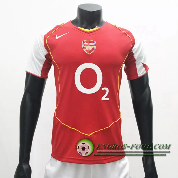 Engros-foot: Maillot de Foot Arsenal Retro Domicile 2004/2005 Thailande