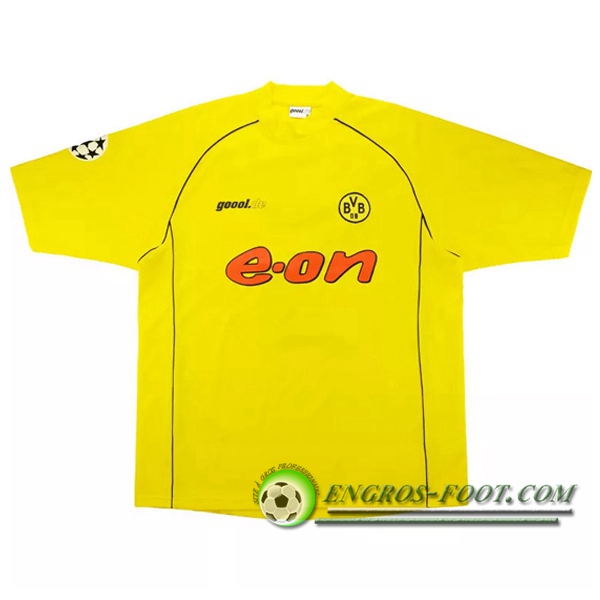 Engros-foot: Maillot de Foot Dortmund BVB Retro Domicile 2002/2003 Thailande