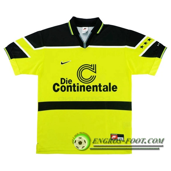 Engros-foot: Maillot de Foot Dortmund BVB Retro Domicile 1997 Thailande