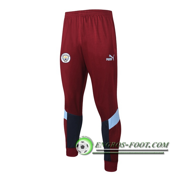 Training Pantalon Foot Manchester City Rouge 2020/2021