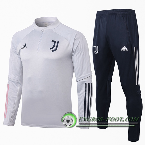 Ensemble Survetement de Foot Juventus Gris Clair 2020/2021