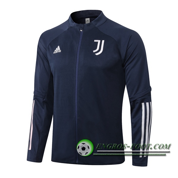 Nouveaux Veste Foot Juventus Bleu Royal 2020/2021