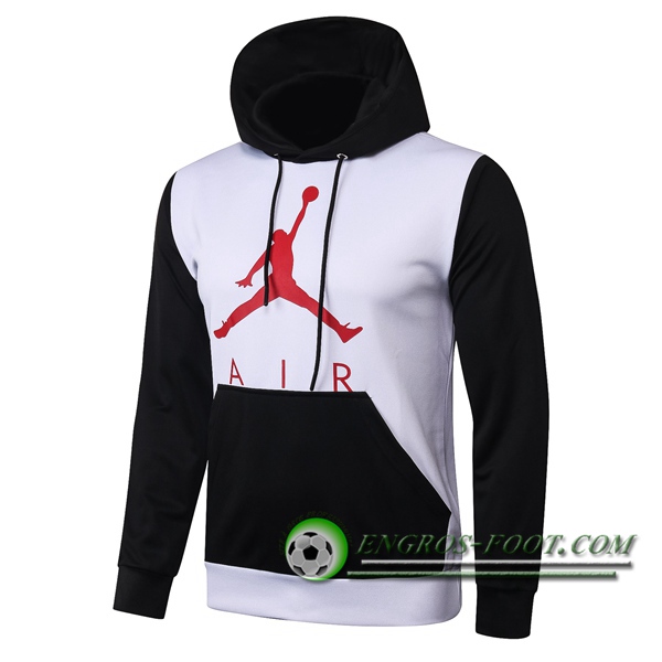 Veste A Capuche Pairis PSG Jordan Blanc Noir 2020/2021