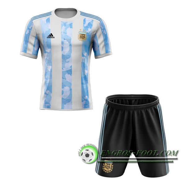 Engros-foot: Maillot de Foot Argentine Enfant Domicile 2020/2021 Thailande