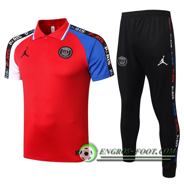 Ensemble Polo Paris PSG + Pantalon Rouge 2020/2021