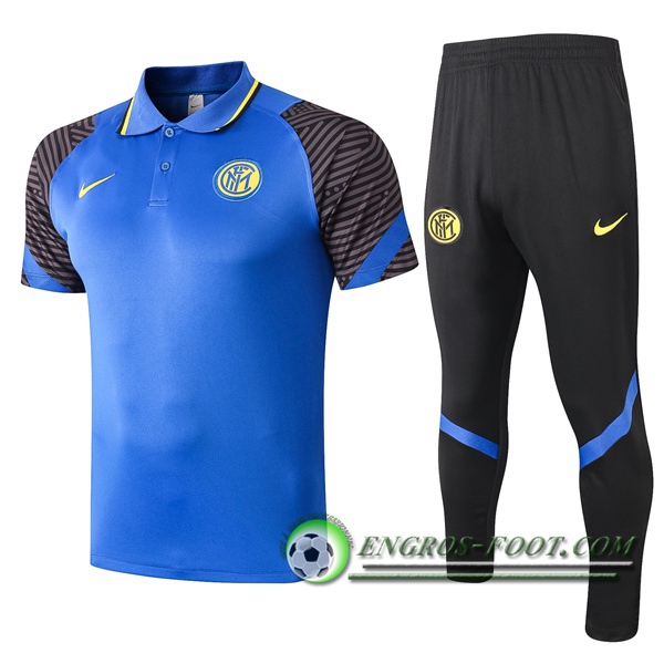 Ensemble Polo Inter Milan + Pantalon Bleu 2020/2021