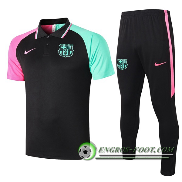 Ensemble Polo FC Barcelone + Pantalon Noir 2020/2021