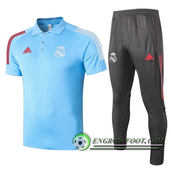 Ensemble Polo Real Madrid + Pantalon Bleu 2020/2021