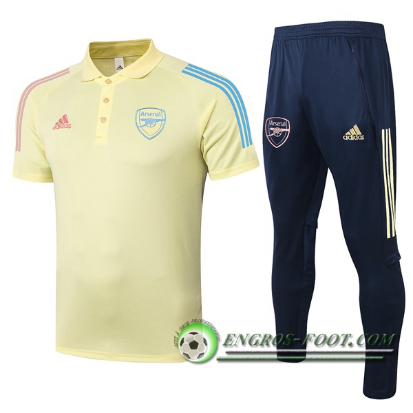 Ensemble Polo Arsenal + Pantalon Jaune 2020/2021