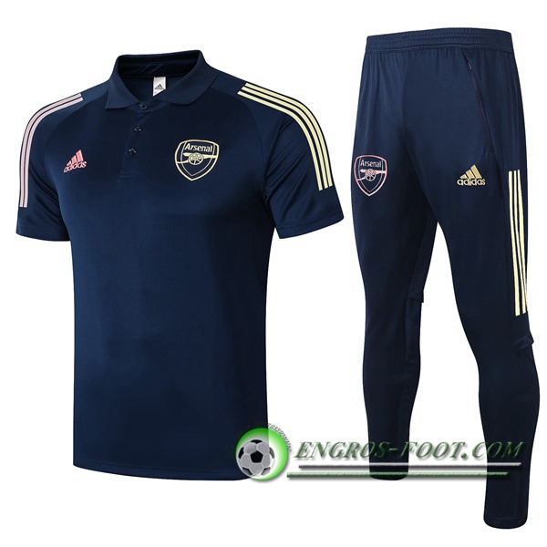 Ensemble Polo Arsenal + Pantalon Bleu Royal 2020/2021