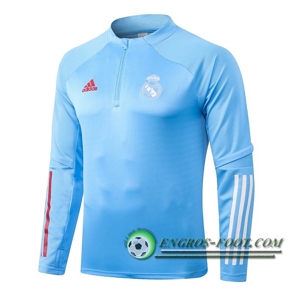 Engros-foot: Sweatshirt Training Real Madrid Bleu 2020/2021 Thailande