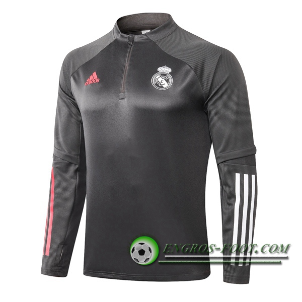 Engros-foot: Sweatshirt Training Real Madrid Gris 2020/2021 Thailande