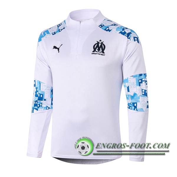 Engros-foot: Sweatshirt Training Marseille OM Blanc 2020/2021 Thailande