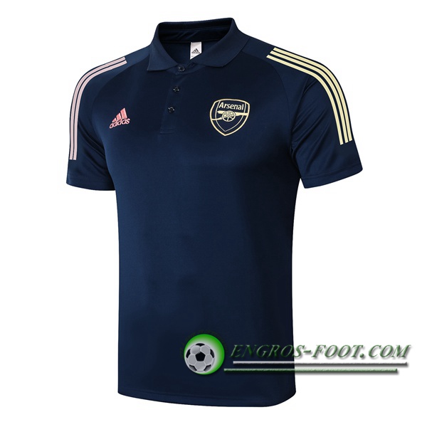 Polo Foot Arsenal Bleu Royal 2020/2021