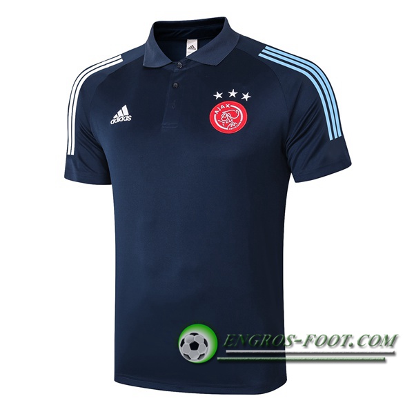 Polo Foot AFC Ajax Bleu Royal 2020/2021